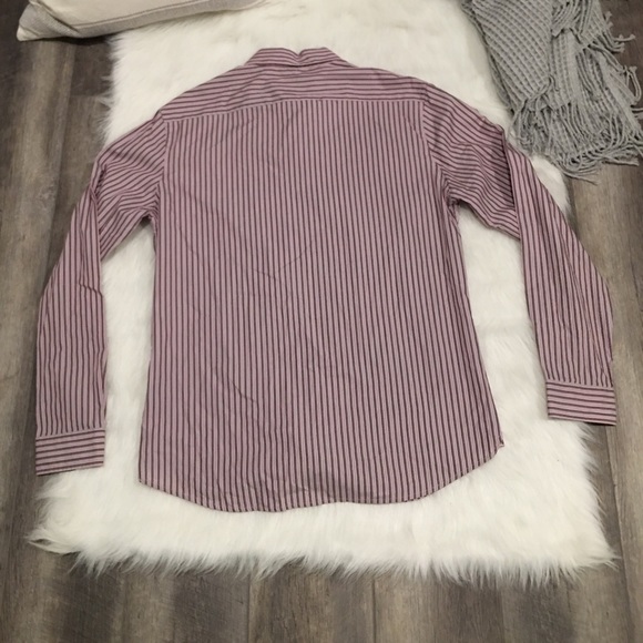 DKNY Pink Stripped Slim Fit Button Down Shirt - Picture 4 of 4
